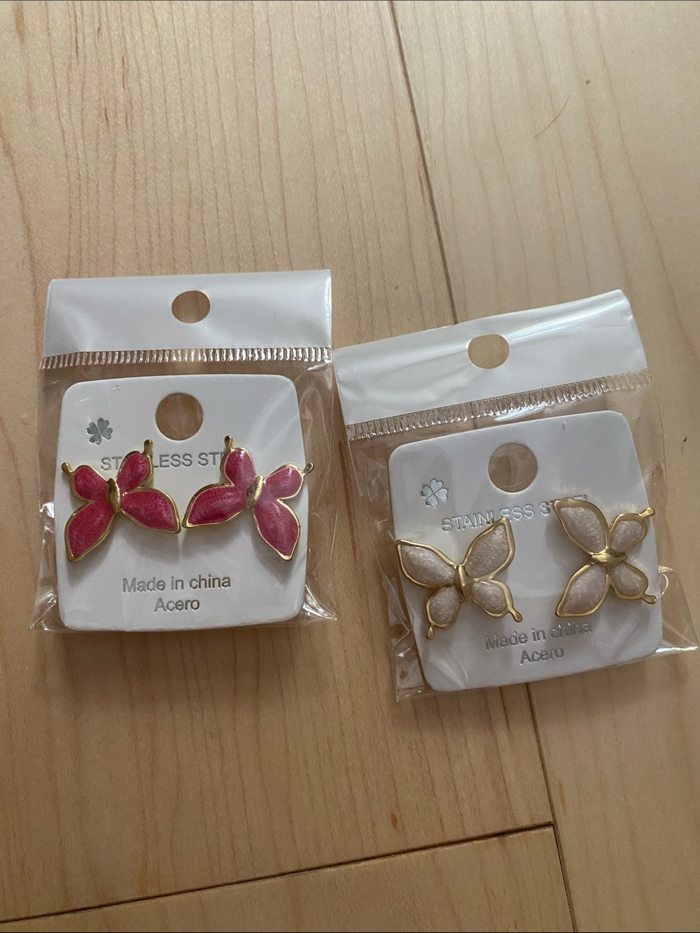 Butterfly Earrings Bundles of two earrings